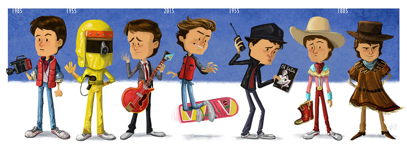Illustration for article titled Nostalgia and Evolution Are Mashed Together In This 'Adorkable' Pop Culture Artwork